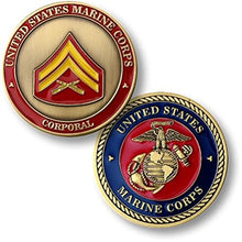 Load image into Gallery viewer, U.S. Marine Corps Corporal Challenge Coin
