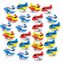 Load image into Gallery viewer, ArtCreativity Pullback Airplane Toys for Boys and Girls, Set of 24, Colorful 2 Inch Pull Back Plane Toys for Kids, Great Birthday Party Favors for Children, Goodie Bag Fillers, Gift Idea
