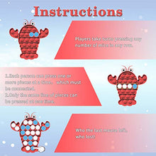 Load image into Gallery viewer, SUIKUI Push Pop Bubble Sensory Popper Fidget Toy,Autism Special Needs, Stress Reliever Silicone Squeeze Toy,Help Children and Adults Relax(Lobster Shape)
