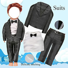 Load image into Gallery viewer, 6 Sets 18 Inch Boy Doll Clothes Outfits for American 18 Inch Boy Dolls with Black Tuxedo Business Suit Sportswear Daily Casual Wear Jacket Pants Clothing for 18&quot; Doll Accessories Girls Gift
