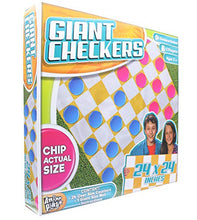 Load image into Gallery viewer, Anker Play Giant Checkers Indoor/Outdoor Game | 24x24 Inch Mat
