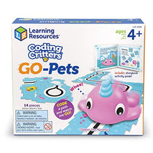 Load image into Gallery viewer, Learning Resources Coding Critters Go Pets Dipper the Narwhal - 14 Pieces, Ages 4+ Screen-Free Early Coding Toy For Kids, Interactive STEM Coding Pet, Toddler Learning Toys
