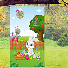 Load image into Gallery viewer, IMIKEYA Easter Hanging Flag Outdoor Toss Game Flag Sandbag Toss Throwing Toy
