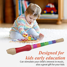 Load image into Gallery viewer, Kid Flute, Multiple Colors Lightweight Educational Wood Flute Musical Sound Recorder Early Education Rhythm Toys for Kids and Beginners Toddlers (Multicolor)
