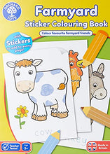 Load image into Gallery viewer, Orchard Toys Farmyard Sticker Colouring Book, Educational Colouring Book, Includes Stickers, Colour and Write Farmyard Animals, Age 3 Years +
