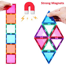 Load image into Gallery viewer, PLUMIA Magnetic Tiles for Kids 3D Magnet Building Tiles Set STEM Learning Toys Magnetic Toys Gift for 3+ Year Old Boys and Girls
