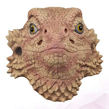 Load image into Gallery viewer, FUNZZY Lizard Mask Creative Animal Headgear Photo Props Prank Props Performance Supplies for Hallowen Home Bar Party
