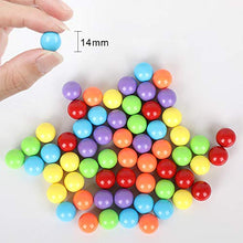 Load image into Gallery viewer, Witlans 60pcs Chinese Checker Game Replacement Balls,6 Solid Color 14mm Acrylic Game Marbles for Chinese Checker,Marble Run, Marbles Game,Aggravation Game,Traditional Marbles Games
