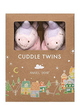 Load image into Gallery viewer, Angel Dear Pink Unicorn Twin Set Blankies Box.

