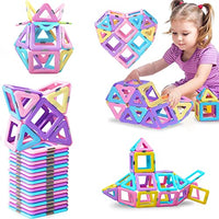 BOZTX Castle Magnetic Building Blocks Magnetic Tiles Educational Stem Toys for Kids Toddlers Creative Learning & Development Construction Set Gifts for Girls Boys Age 2 3 4 5 6 7 Year Old