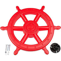 Swing Set Stuff Inc. Ships Wheel (Red) with SSS Logo Sticker