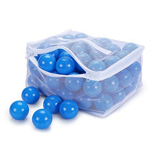 Load image into Gallery viewer, PlayMaty Play Ball Pool Pit Balls - 2.36inches Phthalate&amp;BPA Free Plastic Ocean Transparent Balls for Kids Toddlers and Babys for Playhouse Play Tent Playpen Pool Party Decoration Pack of 70 (Blue)
