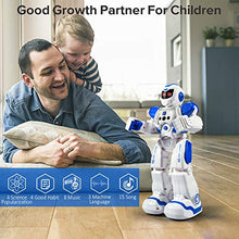 Load image into Gallery viewer, Zosam -- Remote Control Robot for Kids, Intelligent Programmable Robot with Infrared Controller Toys, Singing, Dancing, Moonwalking, and LED Eyes, Gesture Sensing Robot Kit for Boys (Blue)
