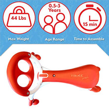 Load image into Gallery viewer, YBIKE Pewi Walking Ride On Toy - Toddler Walker for Ages 9 Months to 3 Years Old, Red, One Size (YPIW1)
