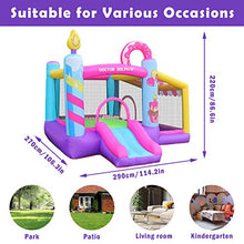 Load image into Gallery viewer, Doctor Dolphin Inflatable Bounce House, Outdoor Indoor Bounce House with Blower, Jumping and Slide Bouncy Castle House for Kids Toddlers Babies Children
