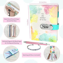Load image into Gallery viewer, Life is a Doodle Diary with Lock for Girls ages 8-12 -Kids Journals for Writing, Self-Expression &amp; Creativity Notebook Journal with Lock Includes Leather Journal Notebook, Combination Lock, Sleek Pe
