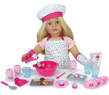 Load image into Gallery viewer, 18 Inch Doll Baking Set of 23 Pcs. Fits American Girl Doll Furniture, Mini Doll Food Cookware Set | Doll Sized

