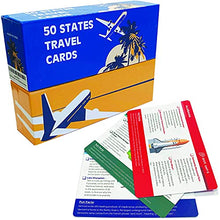 Load image into Gallery viewer, 50 States Travel Cards United States USA Gift for Travel Book Through Flashcards Party Gift Vacation Ideas
