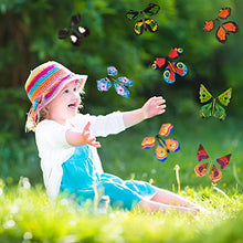 Load image into Gallery viewer, 15 Pieces Wind up Butterfly Magic Flying Butterfly Flying Butterflies for Explosion Box Card Insert Rubber Band Butterfly Toy for Gift Box, Card Surprise, Valentine&#39;s Day Surprise (Vivi Style)

