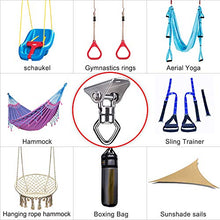 Load image into Gallery viewer, BeneLabel Heavy Duty Swing Hanger with 2 Bearing, Safest Rotational Device Hanging Accessory for Aerial Silks Dance, Web Tree Swing, Children&#39;s Swing, Yoga Swing Sets, 800LB Capacity,
