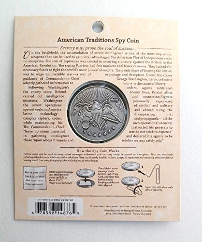 American Traditions Spy Coin - Iron with Antique Tin Plating