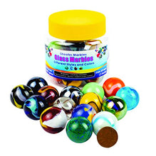 Load image into Gallery viewer, Shooter Glass Marbles Bundle, Pack of 15, 1 inch, with Practical Container

