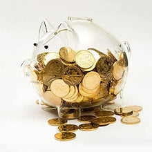 Load image into Gallery viewer, Cute Piggy Bank, Clear Glass Coin Bank Pig Money Bank for Kids Toddler Boys Girls Adults
