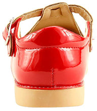 Load image into Gallery viewer, The Doll Maker Upper Cut Out T Strap Flat - ST173043A-5 Red
