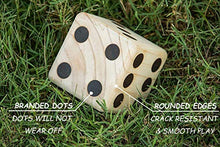 Load image into Gallery viewer, SPORT BEATS Giant Wooden Yard Dice Set of 6 with Yardzee and Yardkle Rules for Yard Outdoor Games Choose Your Set
