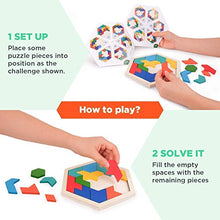 Load image into Gallery viewer, Vanmor Kids Balloon Power Car + Wooden Hexagon Tangram Puzzle for Kids
