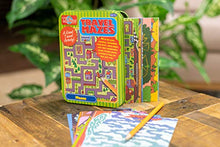 Load image into Gallery viewer, Bendon TS Shure Travel Games Mazes Mini Activity Tin with 20 Illustrated Activity Sheets and Pencil and Tin 50438

