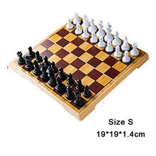 Load image into Gallery viewer, HJUIK Chess Game Set 2020 New Magnetic Chess Set Chess Portable Travel Chess Set Plastic Chess Game Magnetic Chess Pieces Folding Chessboard As Gift Toy (Color : Yellow 1 Size S)
