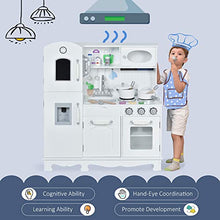 Load image into Gallery viewer, Qaba Large Kids Kitchen Playset with Telephone, Water Dispenser Simulation Cooking Set
