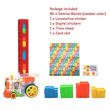 Load image into Gallery viewer, Domino Train, Domino Blocks Set, Kids Dominos Train Toy, Domino Train Set for Boys Girls Gifts Xmas Gifts

