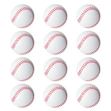 Load image into Gallery viewer, Throwing Catching Ball EVA Ball Toy, Environmental Protection 12PCS Children Playground EVA Elastic Ball, for Children Boys Play Outdoors Yard(Baseball)
