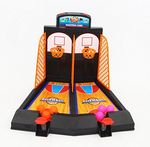 Avtion One or Two Player Desktop Basketball Game Best Classic Arcade Games Basket Ball Shootout Table Top Shooting Fun Activity Toy For Kids Adults Sports Fans - Helps Reduce Stress