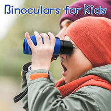 Load image into Gallery viewer, Scotamalone Kids Binoculars Shock Proof Toy Binoculars Set for Age 3-12 Years Old Boys Girls Bird Watching Educational Learning Hunting Hiking Birthday Presents
