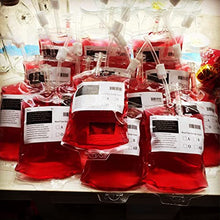 Load image into Gallery viewer, Halloween Party Cups, Live Blood of Theme Parties- IV Blood Bag Drink Containers 13.5 FL Oz/ 400ML, Vampire/ Hospital/Halloween Theme Party Favors, Nurse Graduation Party Props (10Packs)
