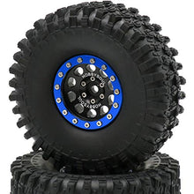 Load image into Gallery viewer, 4pcs RC 1.9 Super Swamper Crawler Tires Tyre Height 120mm &amp; Aluminium 1.9 Beadlock Wheel Rim Hex 12mm
