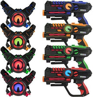 ArmoGear Laser Tag  Laser Tag Guns with Vests Set of 4  Multi Player Lazer Tag Set for Kids Toy for Teen Boys & Girls  Outdoor Game for Kids, Adults and Family  Ages 8+