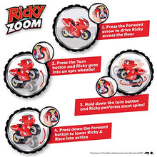 Load image into Gallery viewer, Ricky Zoom Remote Control Turbo Trick Ricky Motorcycle Toy, Multicolor, 3 Years and Up
