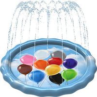 SplashEZ 3-in-1 Splash Pad, Sprinkler for Kids and Wading Pool for Learning  Childrens Sprinkler Pool, 60 Inflatable Water Summer Toys  Color Balloons Outdoor Play Mat for Babies & Toddlers
