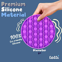 Load image into Gallery viewer, All-New Totti Pop Fidget Toy Satisfying Big Push it Bubble Fidget Sensory Toy Stress and Anxiety Relief Novelty Gift for Both Children and Adults | Round, Purple
