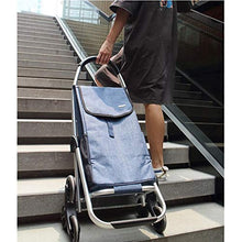 Load image into Gallery viewer, Aluminum Alloy Shopping Cart Folding Portable Shopping Cart Home Grocery Shopping Cart (Color : D)
