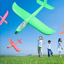 Load image into Gallery viewer, NUOBESTY Foam Airplane Hand Throwing Plane Flying Glider Aircraft Model Toys for Kids Children Outdoor Playing 2pcs (Random Color)
