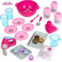 18 Inch Doll Baking Set of 23 Pcs. Fits American Girl Doll Furniture, Mini Doll Food Cookware Set | Doll Sized