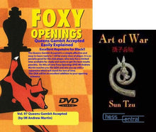 Load image into Gallery viewer, Foxy Chess Openings: The Queen&#39;s Gambit Accepted for Black DVD
