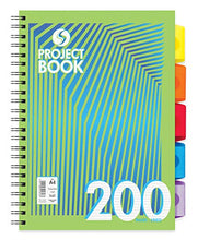 Load image into Gallery viewer, Daze 200 Page A4 Subject Books with 5 Moveable Dividers [Assorted Pack of 3]
