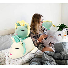 Load image into Gallery viewer, Hofun4U Dragon Plush Pillow, Dragon Stuffed Animals Doll Toy, Soft Giant Dragon Pillow Home Decoration Christmas Birthday Gift for Adults Kids Girls Boys (34 Inches,White)
