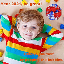 Load image into Gallery viewer, Fidget Toy Cheap Push Pop Fidget Toy, Push Pop Bubble Sensory Fidget Toy Silicone Pop Bubble Sensory Silicone Toy, Stress Reliever (Blue/Red/White Tie Dye-Octagon)
